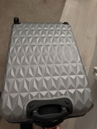 Maleta grande plateada