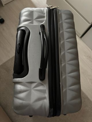 Maleta grande plateada