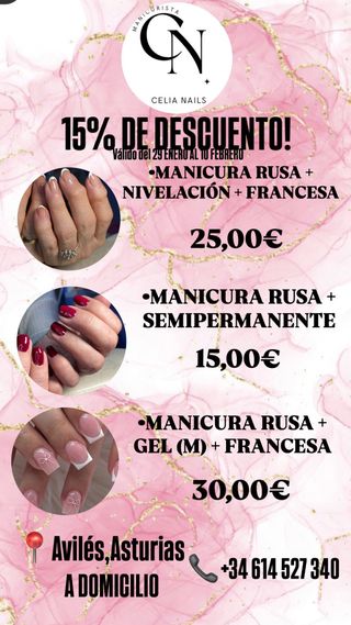 Manicura a domicilio Celia Nails