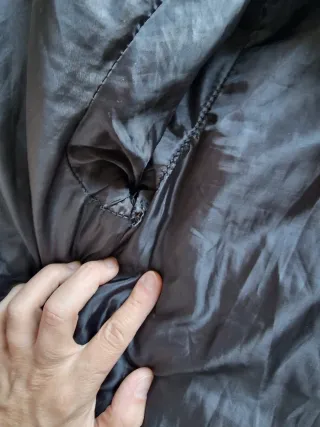 Cazadora acolchada mujer blanca y negra