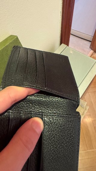 Monedero Gucci Animalier Cuero Negro
