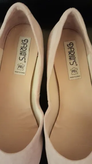 Bailarinas Damas piel rosa empolvado. Talla grande