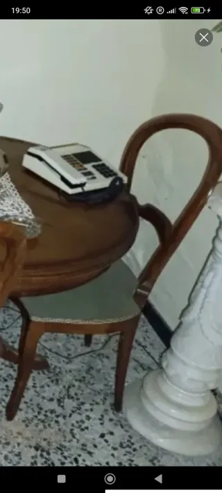 Mesa comedor nogal + 6 sillas. DISPONIBLE HASTA 5F