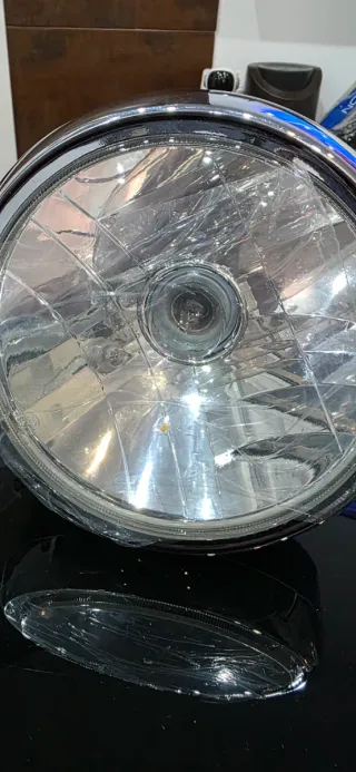 Faro Cromado Moto