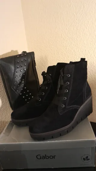 Botín n°43, serraje negro ⚫️