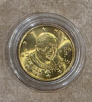 50 céntimos Vaticano Benedicto XVI 2012