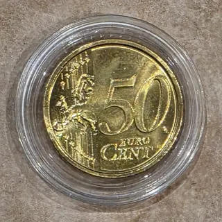 50 céntimos Vaticano Benedicto XVI 2012