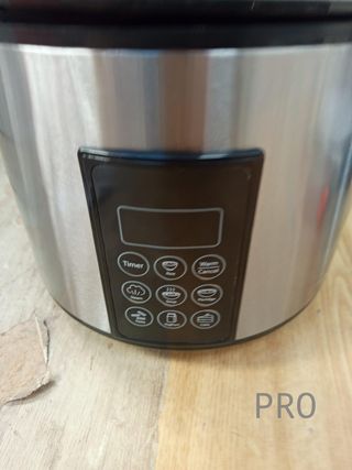 Olla digital arrocera y de vapor, capacidad