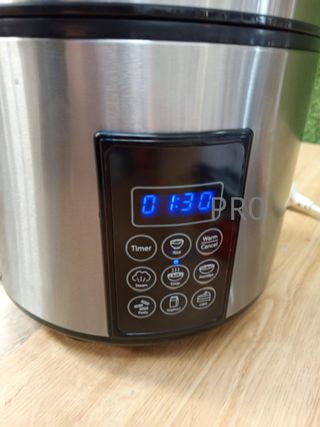 Olla digital arrocera y de vapor, capacidad