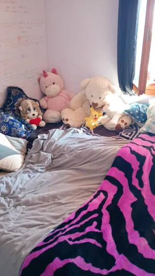 Peluche Unicornio Rosa y Oso Blanco