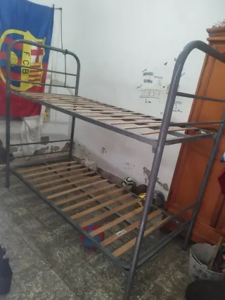 Litera metálica y madera de 190x90