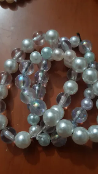 3 braccialetti perle fatti a mano