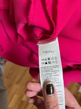 Vestido fiesta rosa fucsia