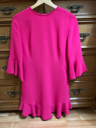 Vestido fiesta rosa fucsia