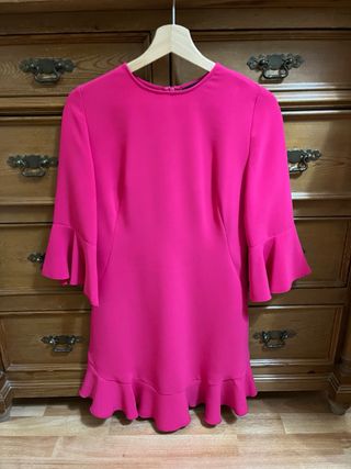 Vestido fiesta rosa fucsia