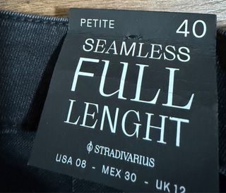 Pantalón Stradivarius botones negro T40