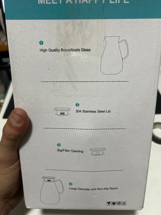 Jarra de cristal Miudeco 2.2L