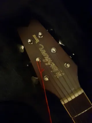 Washburn rover RO10N travel guitar, and case NEW