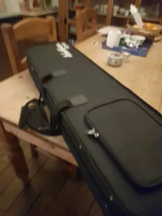 Washburn rover RO10N travel guitar, and case NEW