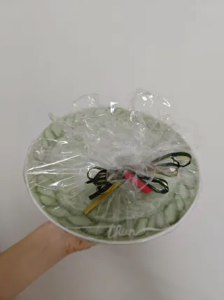 Alzatina verde in porcellana Thun