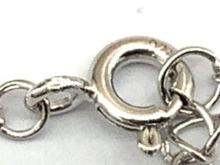 cadena plata 925mm con piedra con circonita 19 2.5cm