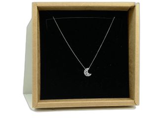 cadena plata 925mm con piedra con circonita 19 2.5cm