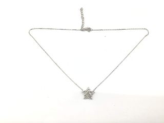 cadena plata 925mm con piedra con circonita 19 2.5cm