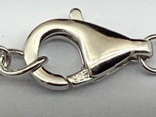 collar plata 925mm con piedra con circonita 19 5cm