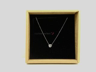 collar plata 925mm con piedra con circonita 19 5cm