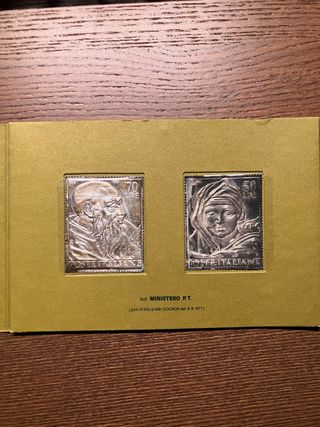 Francobolli Argento Serie Michelangiolesca