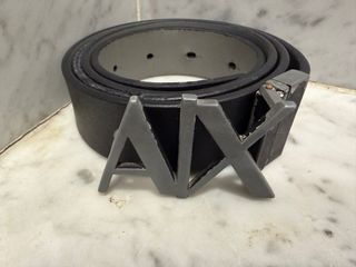 Cintura Armani Exchange AX Fibbia Grigia