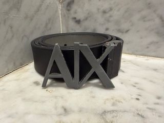 Cintura Armani Exchange AX Fibbia Grigia