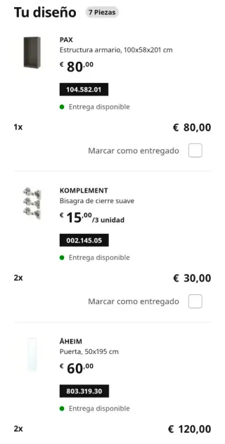 Armario PAX ropero equipada