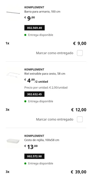 Armario PAX ropero equipada