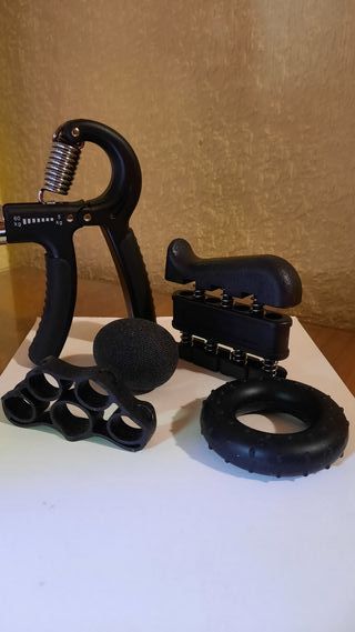 Set 5 piezas rehabilitación manos y dedos.