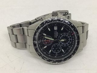 reloj pulsera caballero seiko 7t92-0cf0 flight master