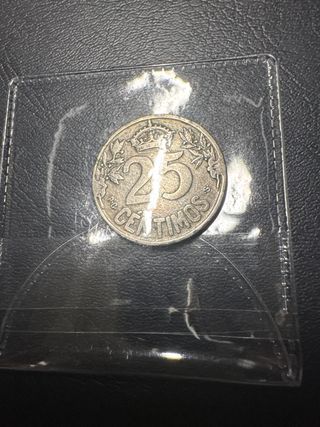 25 céntimos España 1925 – Carabela – Alfonso XIII