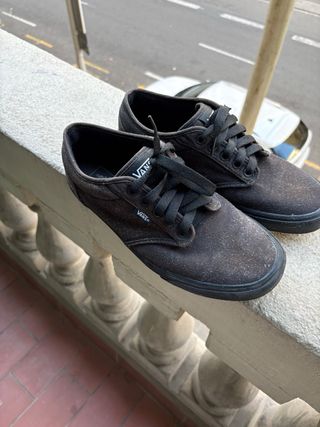 Vans Negras Triple Black Bajas Skate