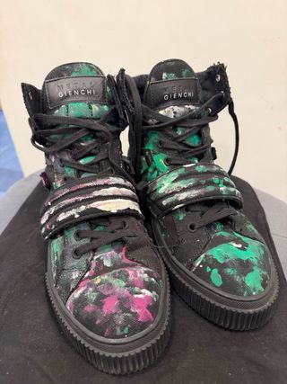 Scarpe alte MetalGienchi fantasia floreale