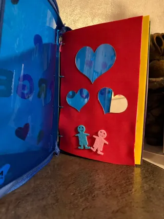 Libro educativo personalizado, de goma Eva, madera