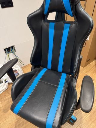 Silla Gaming Negra y Azul