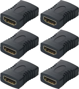 6 Acopladores HDMI Hembra-Hembra