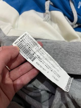 Sudadera Pull&Bear con capucha Tricolor Talla S