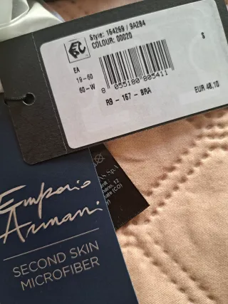 Reggiseno/top/bralette nuovo Armani taglia S