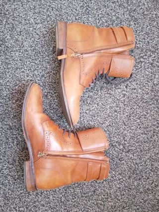 Stivaletti donna pelle marrone Massimo dutti 36