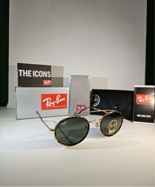 Occhiali Ray Ban Oval Double Oro