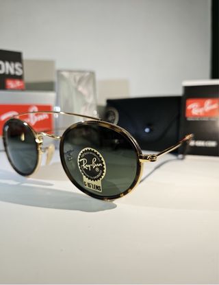 Occhiali Ray Ban Oval Double Oro