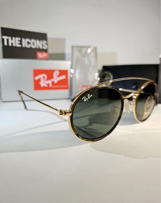 Occhiali Ray Ban Oval Double Oro