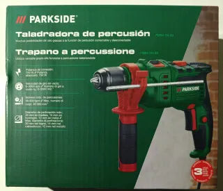 Dos pack brocas+Taladro Percutor Parkside PSBM 750