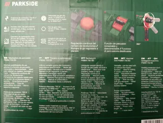 Dos pack brocas+Taladro Percutor Parkside PSBM 750